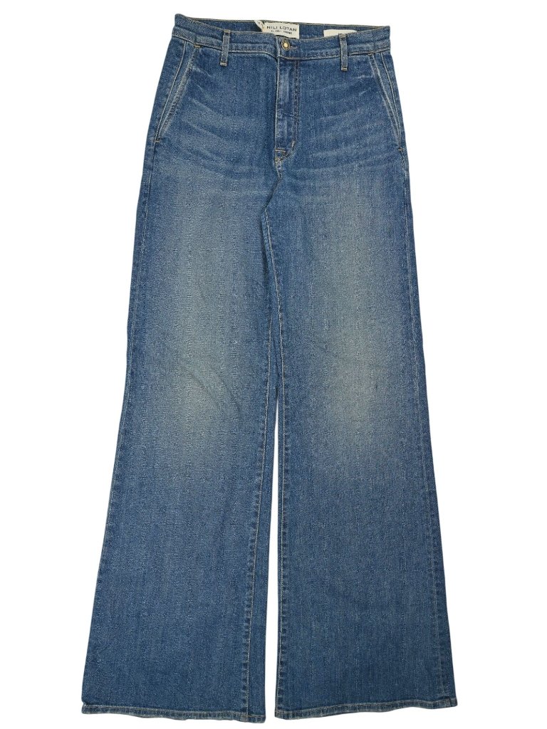 Nili Lotan Anna Jeans 11916w45 In Classic Wash